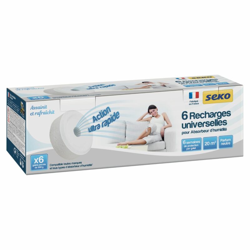 6 recharges galet percé 500g