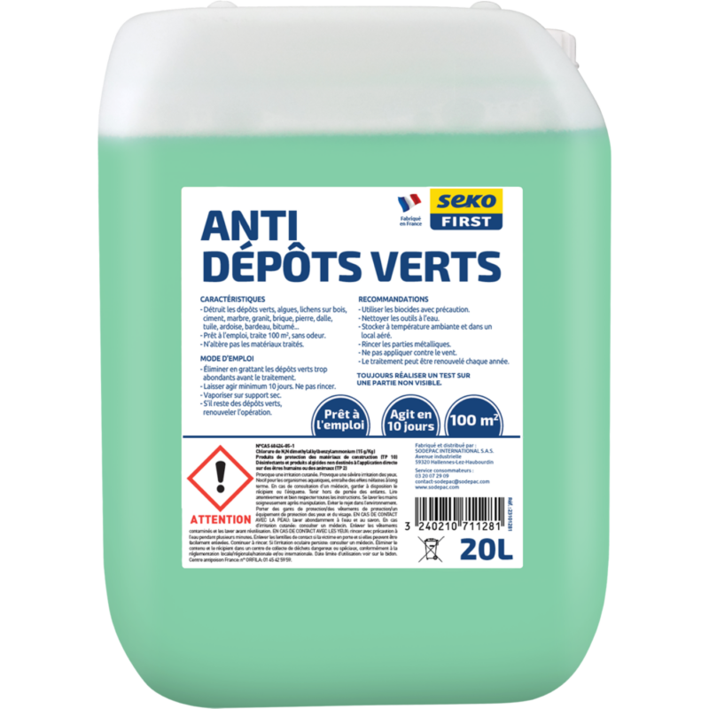 anti dépôts verts SEKO FIRST
