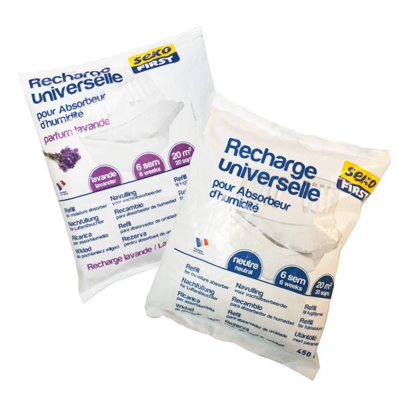 recharge universelle absorbeur d'humidité 450g SEKO FIRST